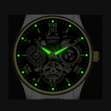 Orologio UTHAI da uomo Orologio da polso al quarzo versatile di lusso leggero e di fascia alta alla moda Orologio da uomo vuoto romano impermeabile platinumshop