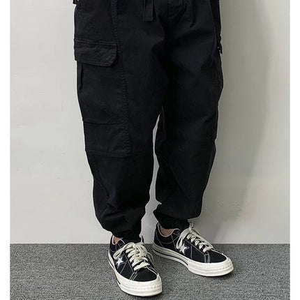 High Quality Cotton Cargo Pants For Men Japanese Streetwear Plus Size Tactical Pants Harajuku Casual Joggers Fashion Trousers