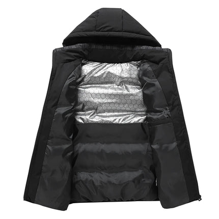 Winter Men Thicken Warm Sleeveless Vests Mens Autumn Detachable Hat Outwear Hooded Waistcoat Vest Jackets Mens Casual Vests Male