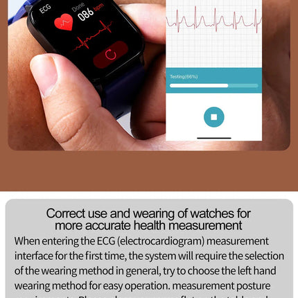 2025 Nuovo AI Diagnosi Lipidi nel sangue Acido urico Test di composizione corporea Smart Watch per uomo ECG + PPG Chiamata Bluetooth Salute Smartwatch platinumshop