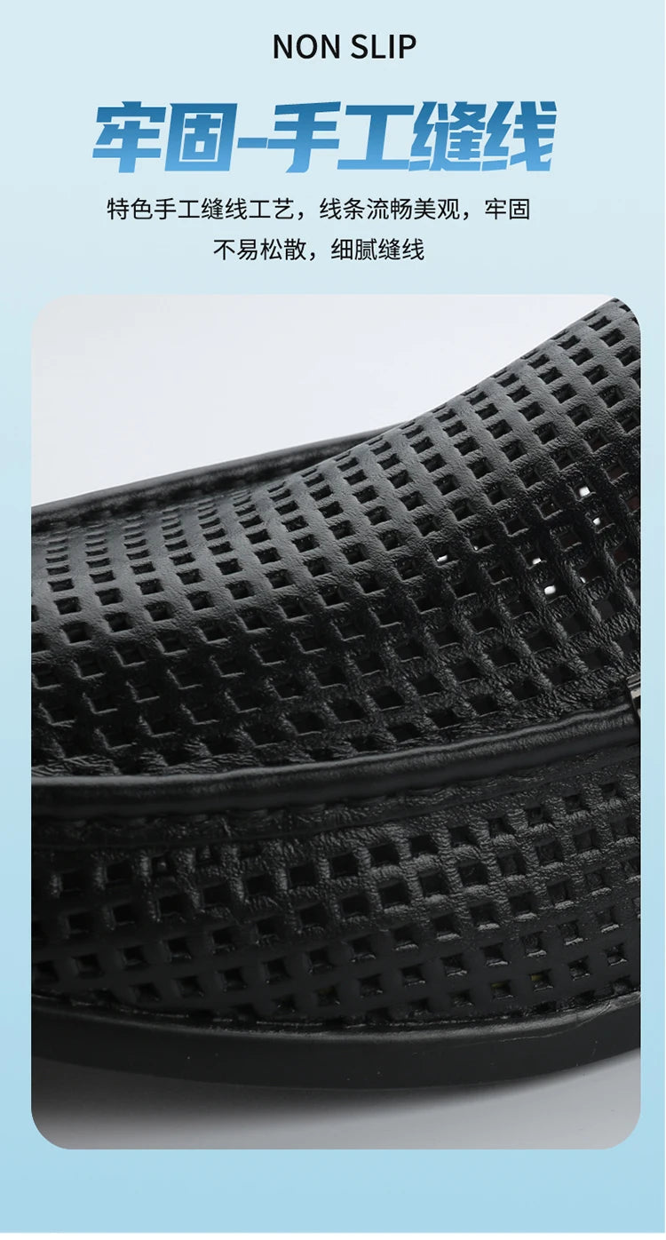 2025 Estate Scava Fuori Penny Mocassini Da Uomo Scarpe Da Barca Traspirante Uomo Mocassini In Pelle Slip On Appartamenti Mens Casual Scarpe Da Guida