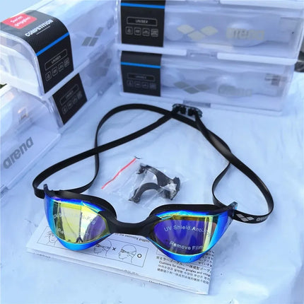Arema pro Swim Goggles Professional Racing Waterproof Anti-fog High-definition UV400 Competition Training Swimming Equipment