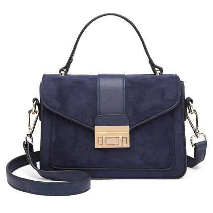 Elegante borsa da donna KONO in similpelle PVC, tracolla rimovibile, diverse modalità di trasporto, dimensioni compatte 22×8×15 cm, perfetta per tutti i giorni e per il lavoro.