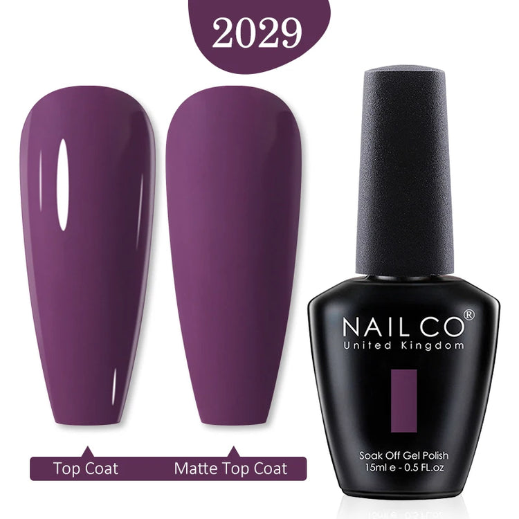NAILCO 15ml Green Blue Series UV Nail Gel Polish Blue Colors UV&LED Gel Varnish Red Soak Off Semi Permanent LED Nail Gel Varnish