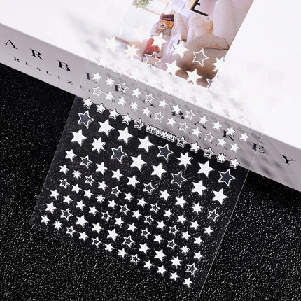 1PC 26-English Alphabet Number 3D Self-adhesive Nail Art Decal Sticker Word Small Letter Nail Decals Sticker Manicure Decoration
