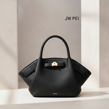 Borsa Tote da Donna JW PEI Hana in Pelle Martellata, Borsa a Mano di Lusso con Manico Superiore, Borsa a Tracolla per Lavoro e Uso Quotidiano