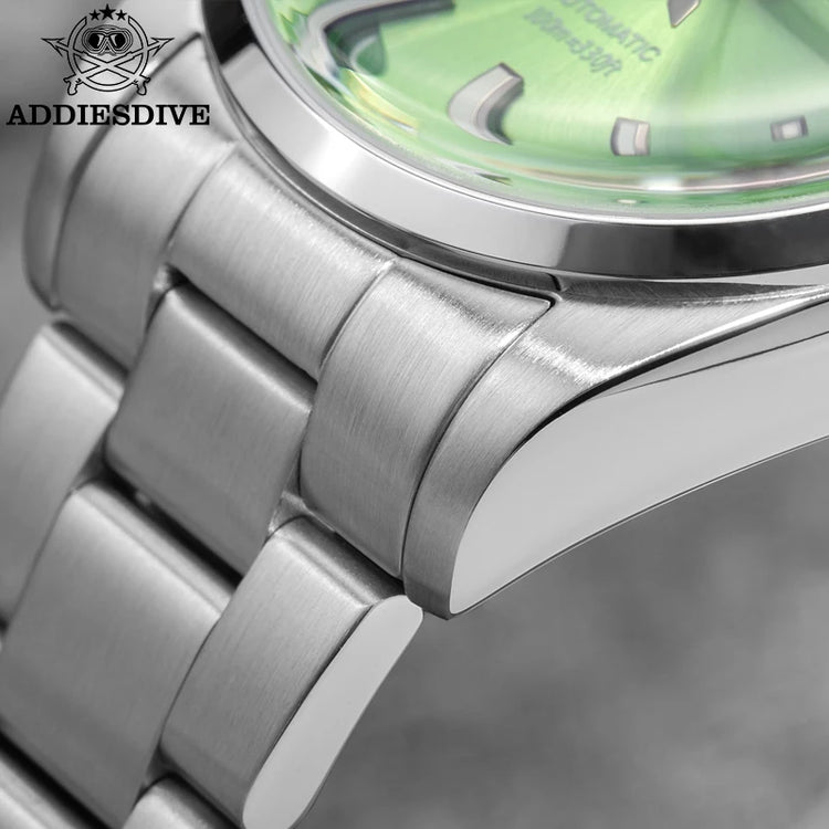 ADDIESDIVE Men's Automatic Mechanical Watch 316L Stainless Steel Luminous with Calendar 100M Waterproof Men's Wristwatch