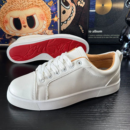 New Fashionable Men's Exquisite Red Bottom Casual Board Shoes for Youth and Students Soft Bottom Comfortable Running Sneakers
