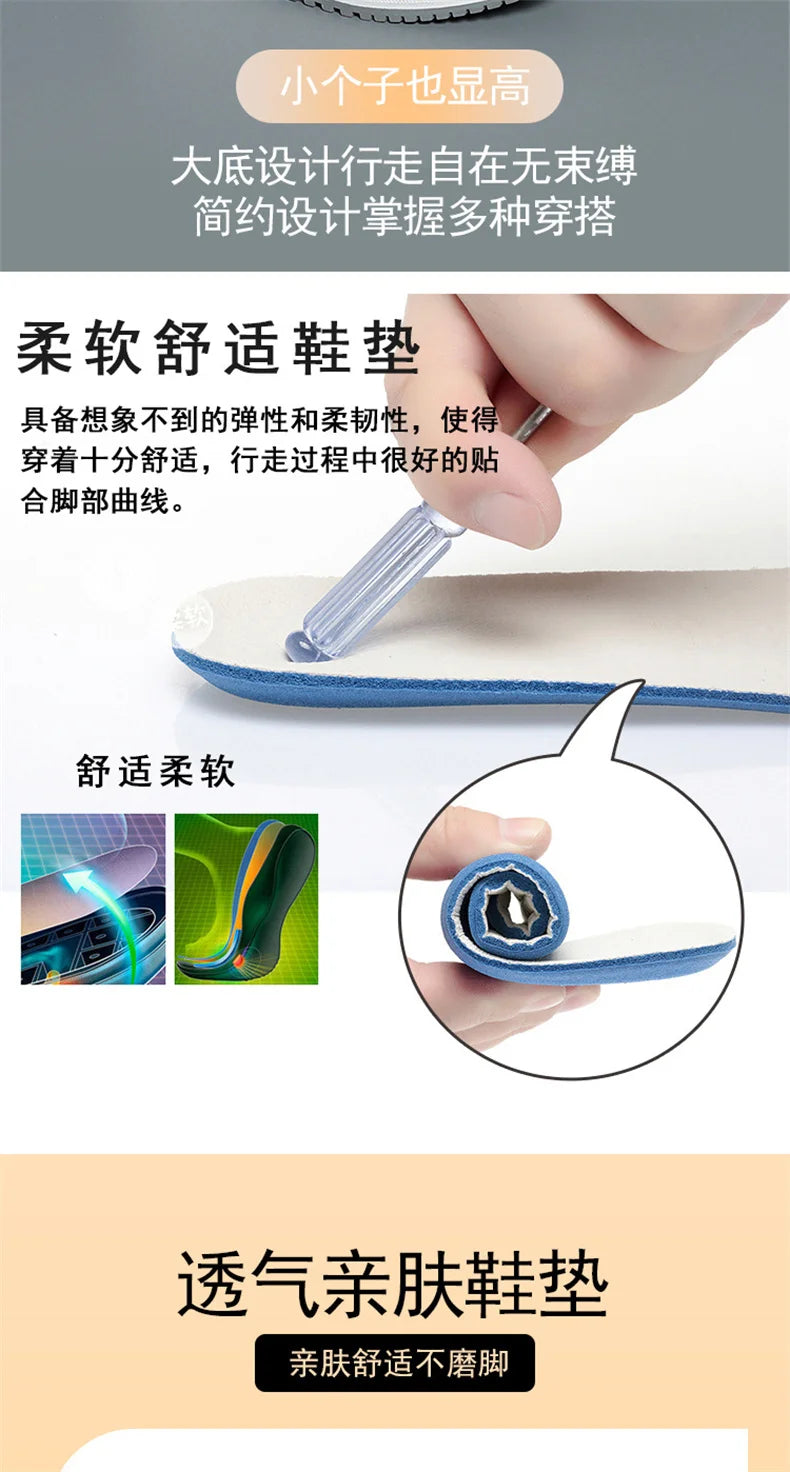 New Spring Fashion Versatile Non Slip Women's Comfort Breathable Sneakers Mother Soft Leather Soft Sole Causal Shoes