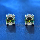 SLZ Silver - Green / 1 ct (6.5mm) x 2 pcs-box