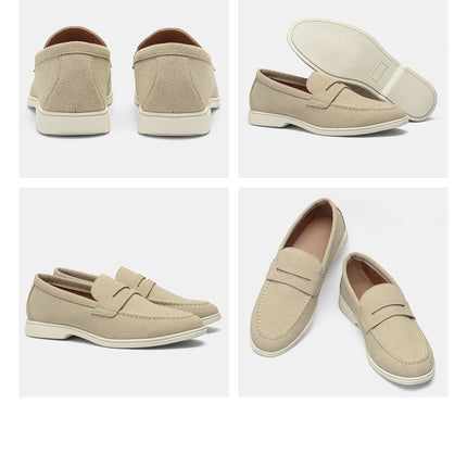Mocassini da Uomo Comodi e Traspiranti, Scarpe in Pelle Estive alla Moda