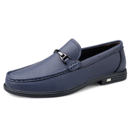 Mocassini in Vera Pelle per Uomo, Scarpe Casual Classiche per Lavoro e Pendolarismo, Slip-on Comodi per Passeggiate