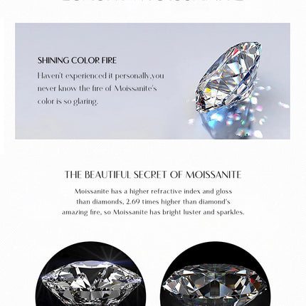 MODIAN 5 Sizes D Color Moissanite Earrings 925 Sterling Silver Sparkling Luxury Stud Earrings For Women Wedding Fine Jewelry PlatiNum