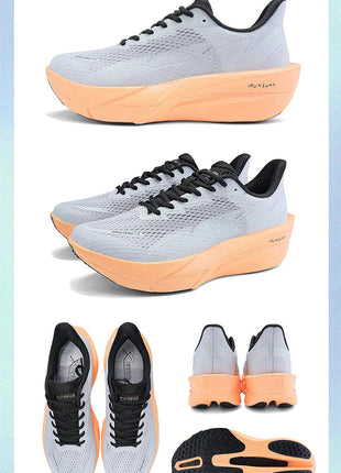 IRUNSVAN Surface 2000 Nylon Running Shoes for men Professional High Springback Training Women Outdoor Fitness Sport Shoes  ﻿ PlatiNum