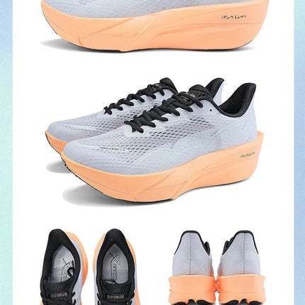 IRUNSVAN Surface 2000 Nylon Running Shoes for men Professional High Springback Training Women Outdoor Fitness Sport Shoes  ﻿ PlatiNum