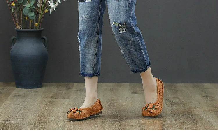 Amax luluE 2025 Moda Estate Streetwear Pantaloni in denim Donna Vintage Jeans elastici Donna Casual Allentato Ricamo Pantaloni Harem