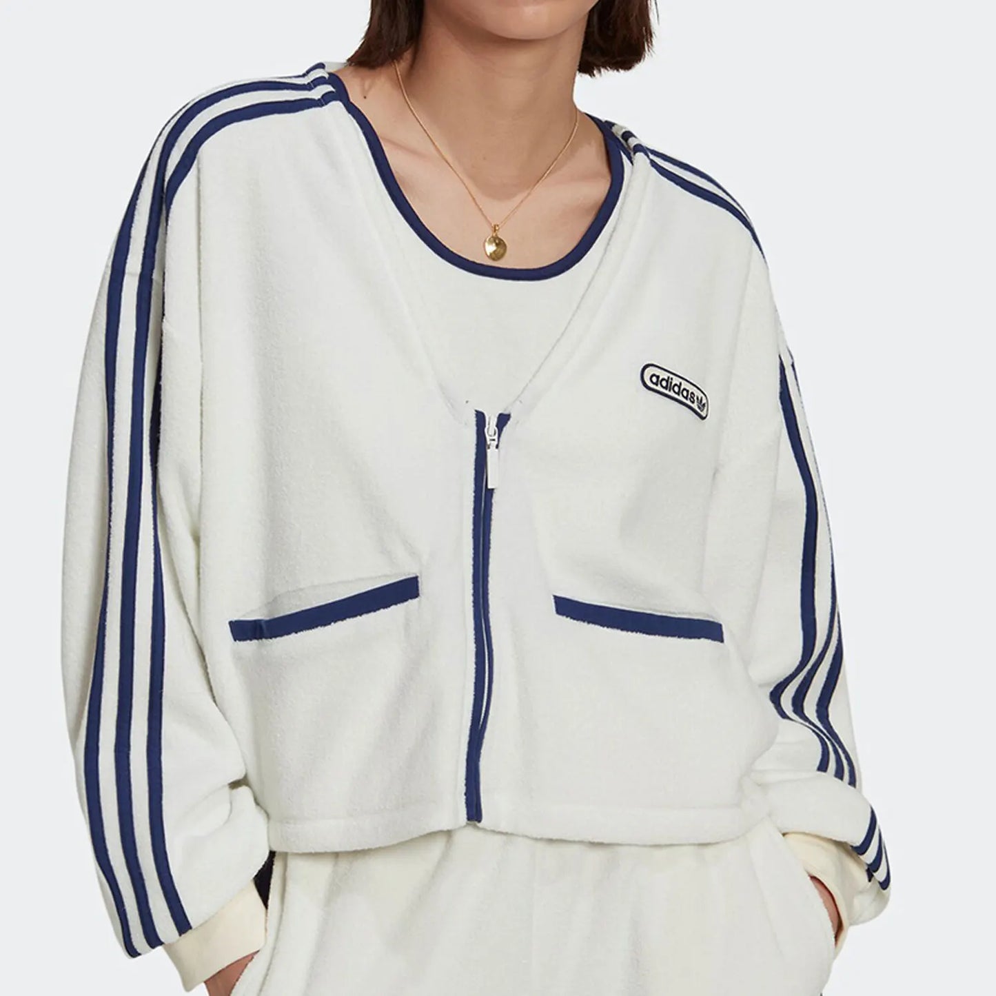 Adidas Originals Women's Fashion Jacket Sport Knit Cardigan HL6585