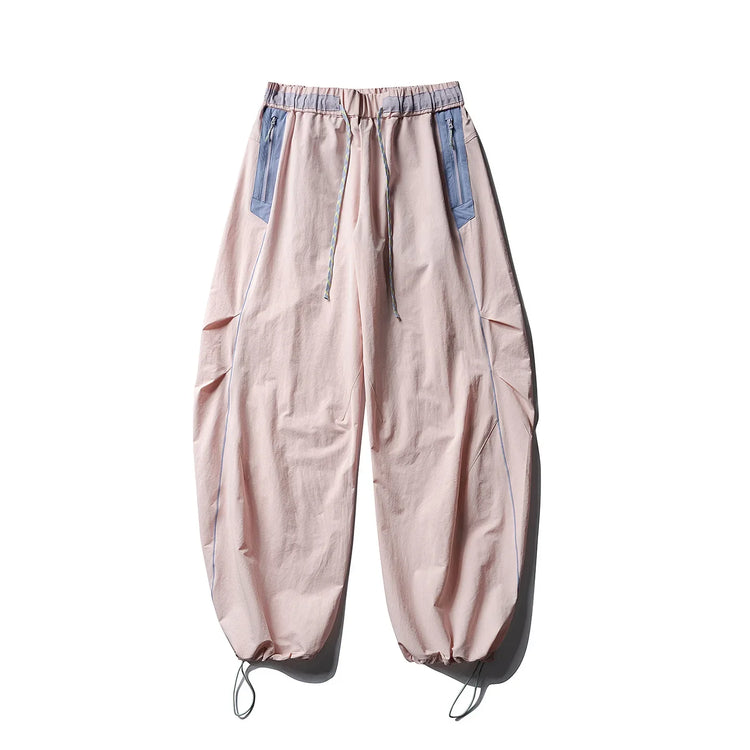 Men Women Splice Fashion Outdoor Loose Casual Lightweight Quick Dry Sports Cargo Baggy Pants Track Trouser Jogger Sweatpants