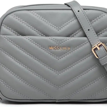 Elegante borsa a tracolla KONO in pelle PU con nappe a forma di V, compatta e versatile, perfetta per l'uso quotidiano e come regalo.