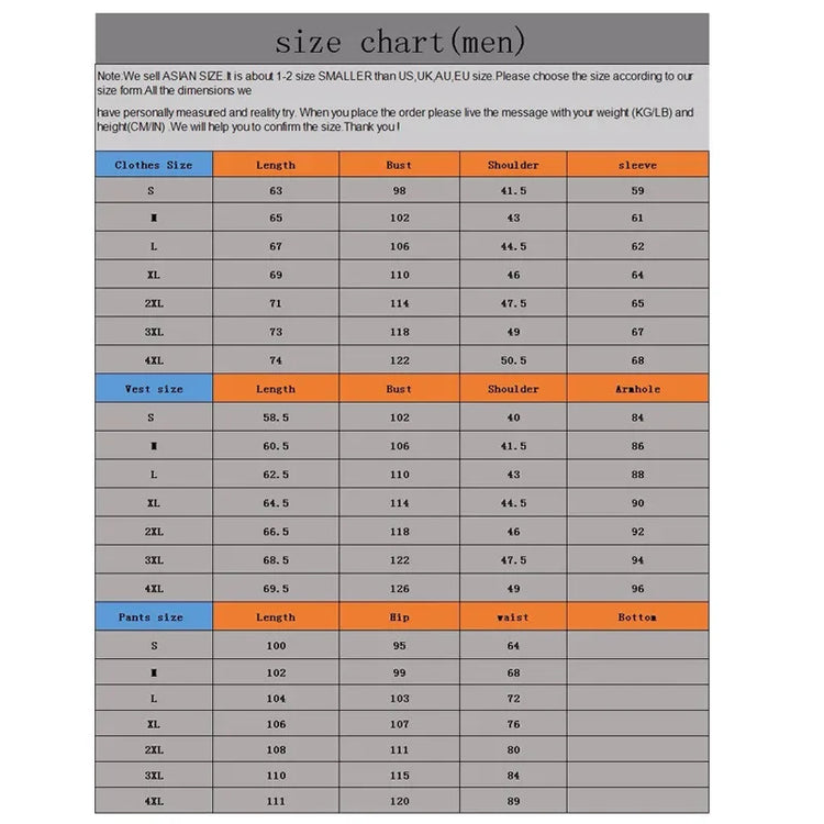 3 Pieces Set Hoodies+Vest+Pants Casual Men's Track Suit Clothing Coats Winter Thick Warm Tracksuit for Men Printed Mens Set Vest
