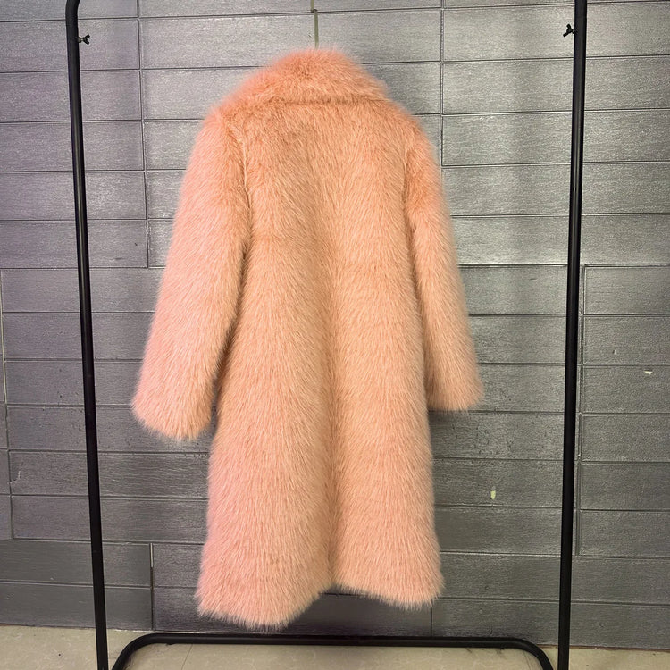 ZADORIN 2026 New Elegant Long Thick Warm Fluffy Faux Fur Coat Woman Winter Clothes Faux Fur Coats Jackets for Woman Outerwears