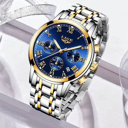 LIGE 2024 nuove donne di moda orologi da donna top brand di lusso creativo bracciale da donna in acciaio orologi orologio impermeabile al quarzo femminile platinumshop
