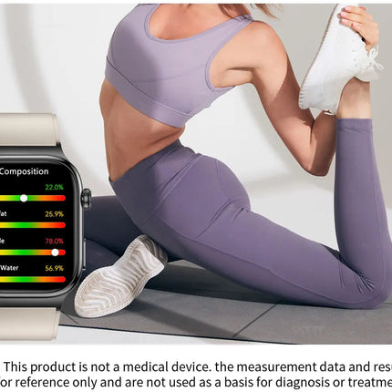 2026 Nuovo Misurazione Accurata Salute Smart Watch ECG + PPG Acido Urico Pressione Sanguigna Lipidi Nel Sangue Chiamata BT Smartwatch Per Le Donne Degli Uomini platinumshop