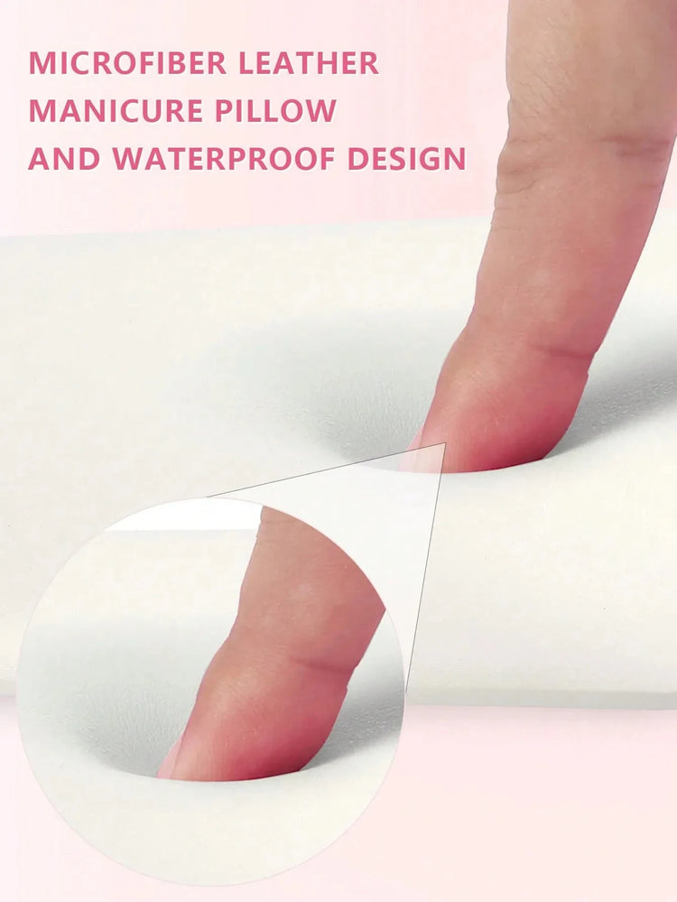 High Quality Professional Large Nail Armrest Arm Pillow PU Leather Microfiber Leather Nail Lamp Nail Pillow