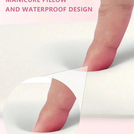 High Quality Professional Large Nail Armrest Arm Pillow PU Leather Microfiber Leather Nail Lamp Nail Pillow