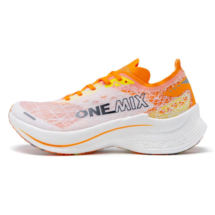 ONEMIX Marathon Scarpe da corsa con piastra in carbonio Assorbimento degli urti Scarpe sportive ultraleggere Tecnologia di rimbalzo Sneakers da uomo all'aperto PlatiNum