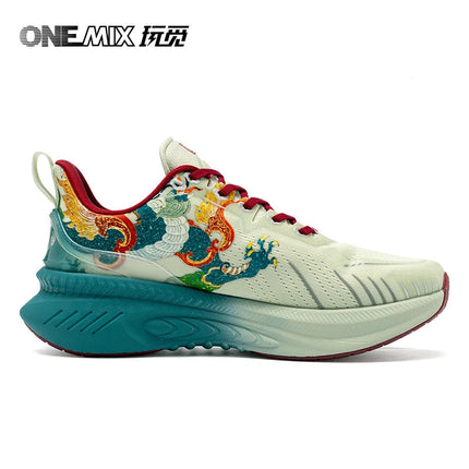Onemix Original Designers Chinese Style Running Shoes for Men Luxury Women Shoes Breathable Sports Shoes Male Outdoor Sneaker PlatiNum