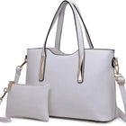 Borsa da donna Miss Lulu di medie dimensioni, elegante borsa a tracolla e borsa a mano, set shopper da 2 pezzi