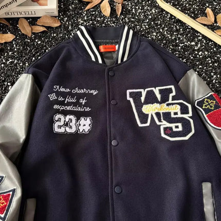 2025 Fashion Trend Baseball Jacket American Style Men's Casual Retro Coat Street Fashion Harajuku Brand Autumn Coat y2k clothes