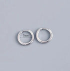 2 pezzi piccoli orecchini a cerchio piccoli Huggie in acciaio inossidabile per le donne cerchio rotondo punk unisex orecchini rock gioielli penetranti della cartilagine PlatiNum