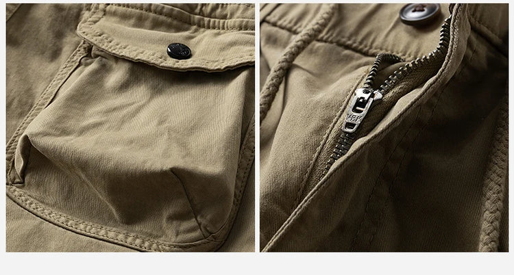 Mens Cargo Pants Autumn Winter Casual Mens Pant Baggy Regular Cotton Trousers Male Combat Military Tactical Pants Multi Pockets