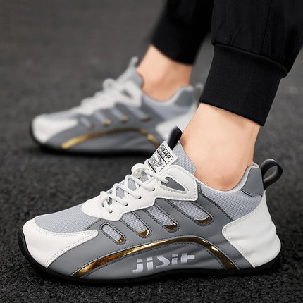 Breathable and Comfortable Men's Sports Shoes, with an Inner Height Increase and a Low Top Strap, Suitable for Outdoor Sports