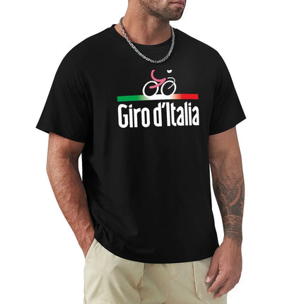 Giro D Italia T-Shirt Summer Top Boys T-Shirts Men High Crewneck Short Sleeve Casual Loose Men's Clothing Streetwear