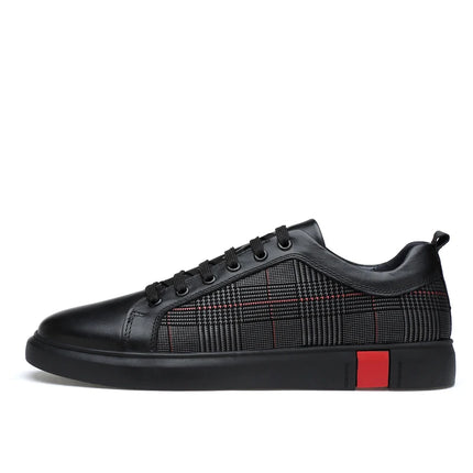Fashion Trendy Skateboarding Shoes Men Leather Sneakers Casual Shoes Luxury Brand Designers