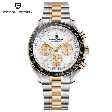 Nuovo Orologio da Uomo PAGANI DESIGN V6 Moon 2026, Orologio da Polso al Quarzo di Lusso, Cronografo Veloce, Vetro Zaffiro AR, Impermeabile, Luminoso, VK63, Regalo per Uomo