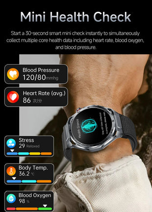 Nuovo Smartwatch 2026 con Analisi del Grasso Corporeo ECG+PPG, Acido Urico, Pressione Sanguigna, Ossigeno nel Sangue, Chiamate Bluetooth, Orologio Sportivo Intelligente per Uomini e Donne platinumshop