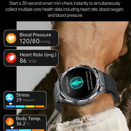 Nuovo Smartwatch 2026 con Analisi AI del Grasso Corporeo, ECG+PPG, Acido Urico, Pressione Sanguigna, Ossigeno nel Sangue, Chiamate, Schermo AMOLED per Uomini e Donne platinumshop