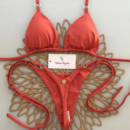 Micro Bikini 2026 Push Up Women's Sexy Brazilian Swimsuits Thong Bikini Set Print Biquini Summer Beachwear