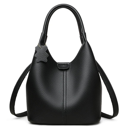Nuove borse da donna in PU morbido casual alla moda Borse a tracolla femminili di grande capacità in tinta unita Borse tote retrò per lo shopping