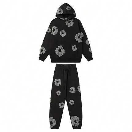 DENIM TEARS brand hot selling new fashionable cotton foam printed hoodie, European and American trendy men's sports suit PlatiNum