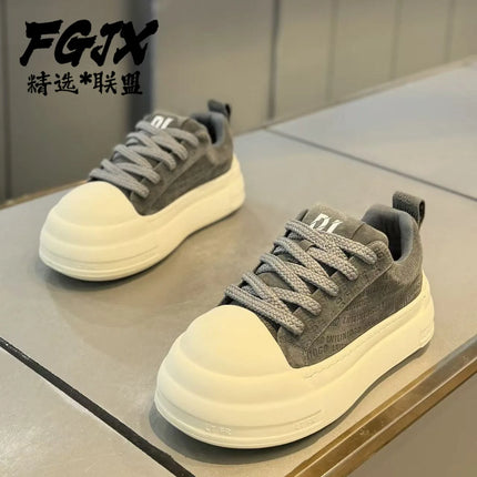 Board shoes 2026 new spring men's shoes trend versatile casual youth thick soled height increasing sports shoes
