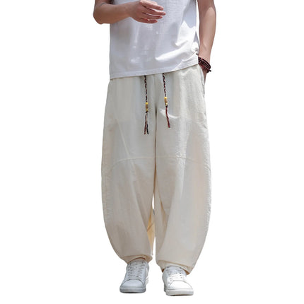 Pantaloni Larghi Estivi da Uomo, Stile Retrò Oversize, Pantaloni Harem Tinta Unita, Pantaloni Casual Harajuku, Pantaloni da Jogging per Donna, Abbigliamento Streetwear