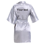 silver gray robe / M