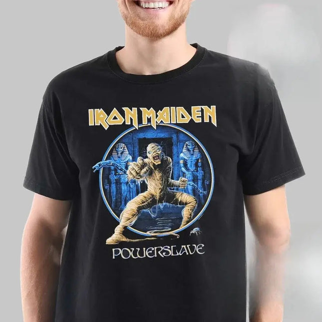 Heavy Metal Band Biker T-Shirt for Men and Women, Short Sleeve Fashion, Casual Top, Summer Hip-Hop Retro Pure Cotton Brand