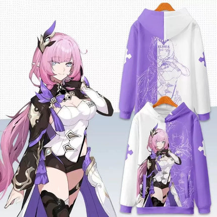 Elysia Honkai Impact 3 Cosplay 3D Men's Hoodies Fashion Women Long Sleeve Sweatshirt Harajuku Pullover Casual Y2k Tracksuit Coat