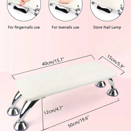 High Quality Professional Large Nail Armrest Arm Pillow PU Leather Microfiber Leather Nail Lamp Nail Pillow